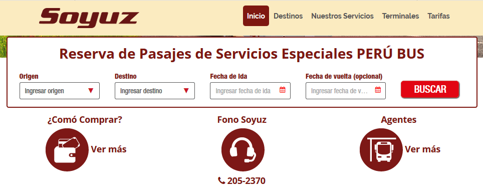 Empresas de Bus a Nazca desde Lima 🥇 Sistema de Reserva Online de Soyuz con Precio.