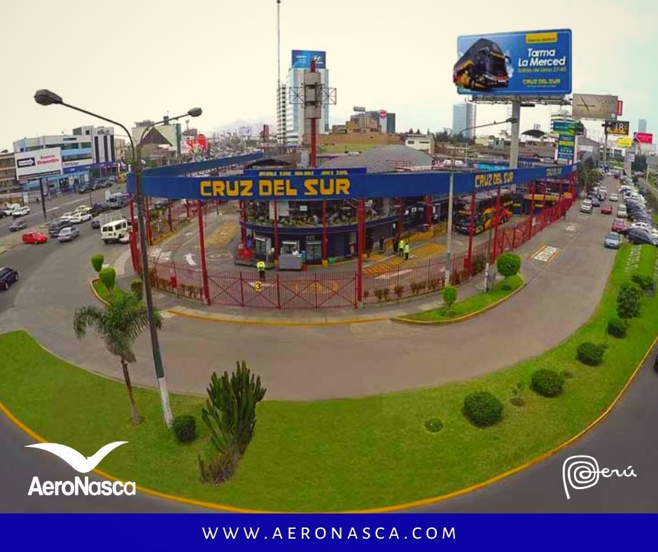 Como llegar a las Líneas de Nazca Terminal de Buses Cruz del Sur av Javier Prado Lima